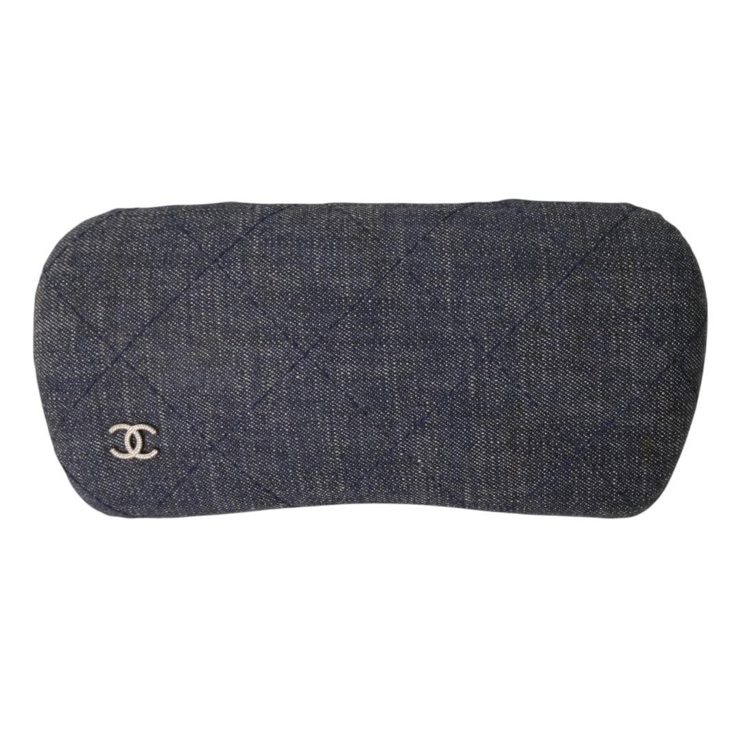 シャネル CHANEL デニム サングラス アイウェア ラウンド型 ココマーク