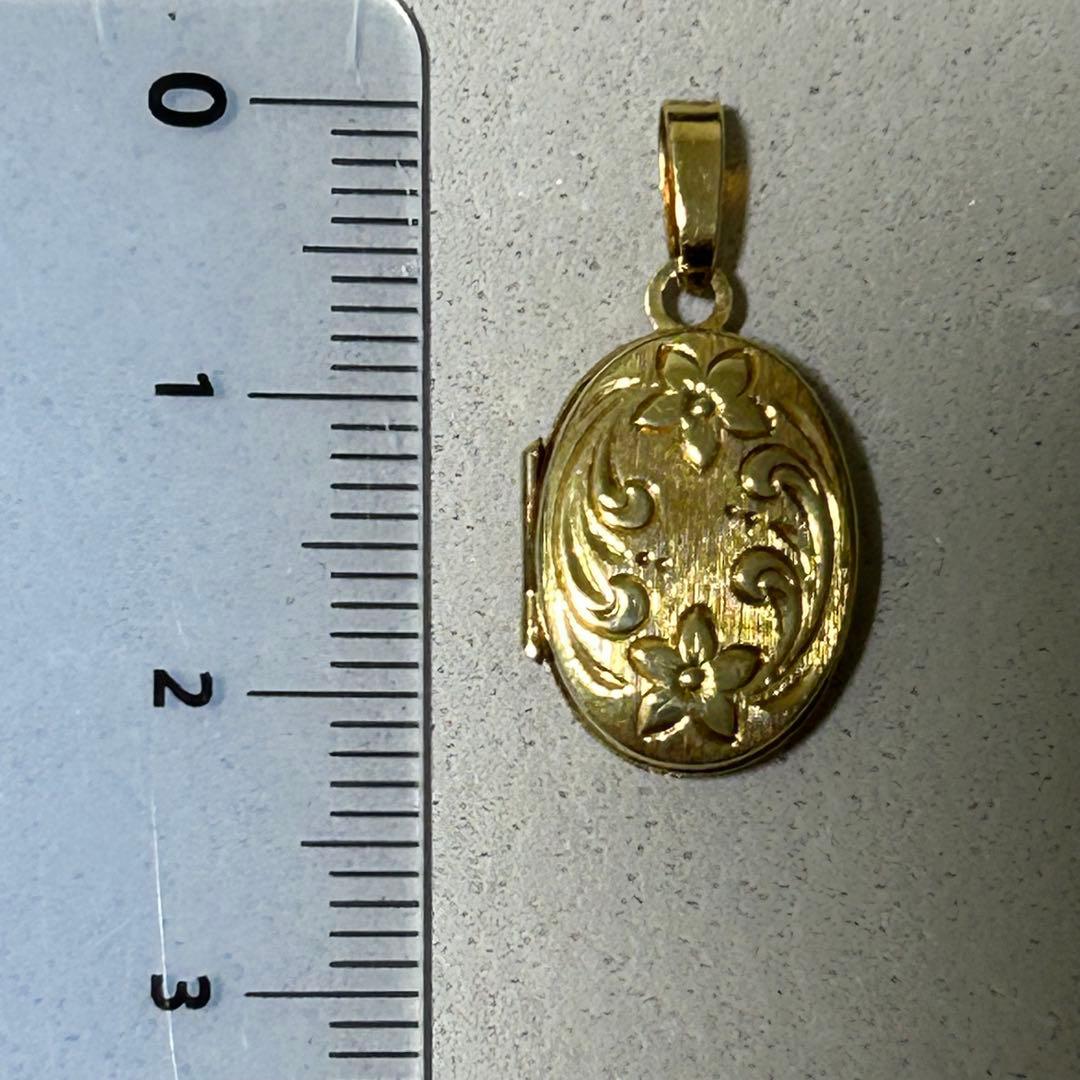 18k ヴィンテージ ロケット　ペンダントトップ　18金