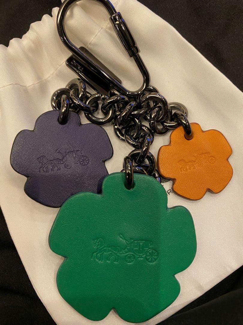 COACH レザー バッグチャーム キーホルダー レザー