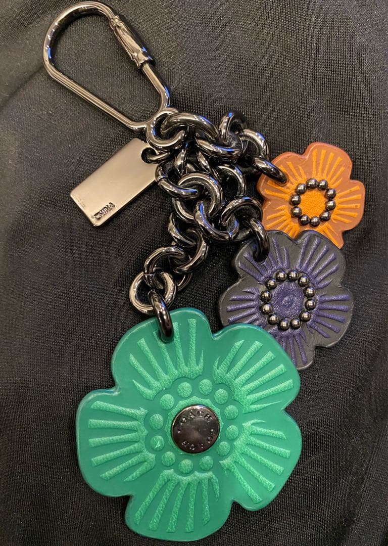 COACH レザー バッグチャーム キーホルダー レザー