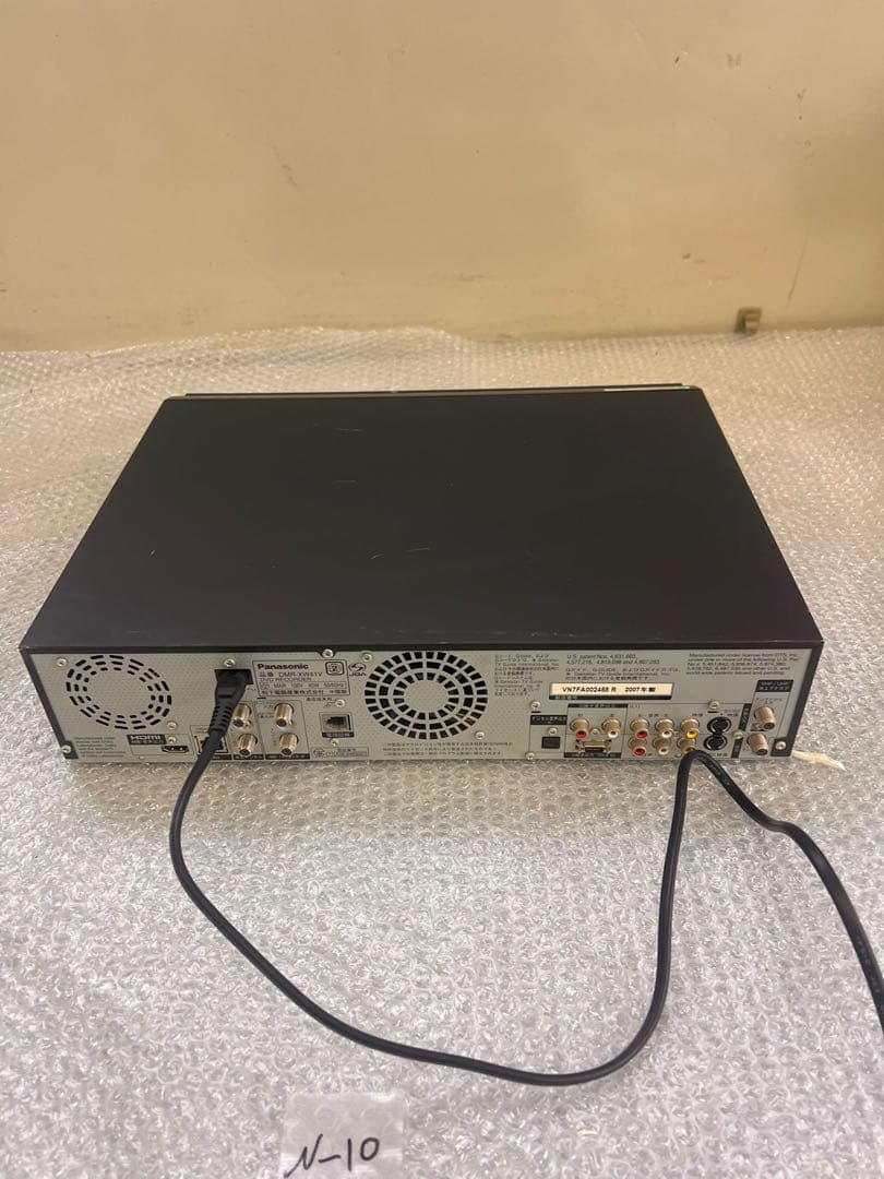 PANASONIC VHS DVDレコーダー DMR-XW41V 通電確認のみ