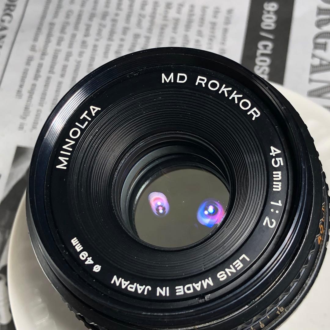 レンズ(単焦点) MINOLTA MD ROKKOR 45mm f2
