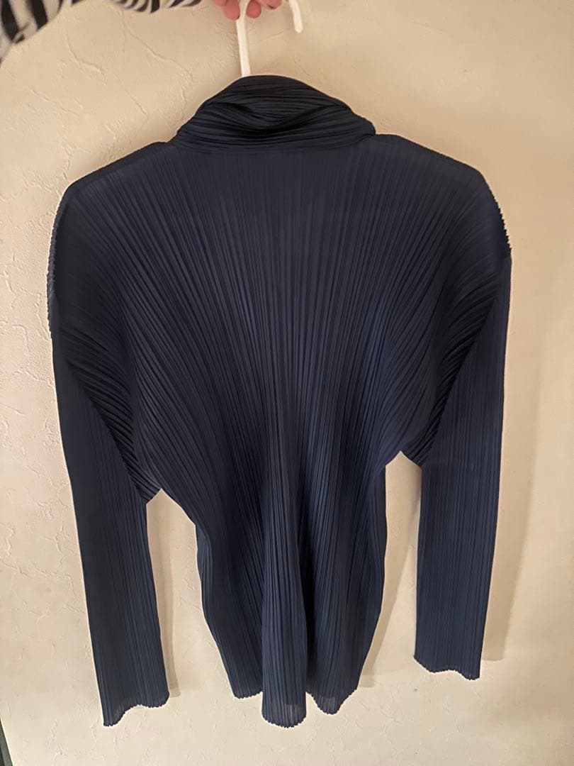 ISSEY MIYAKE ネイビー プリーツシャツ　size 3