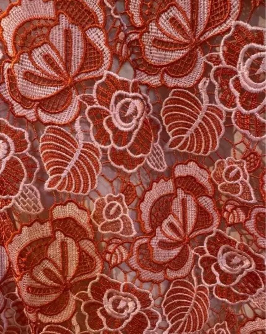 ✨極美品✨ ERUKEI エルケイ　レース　 　ドレス 　ワンピース　赤