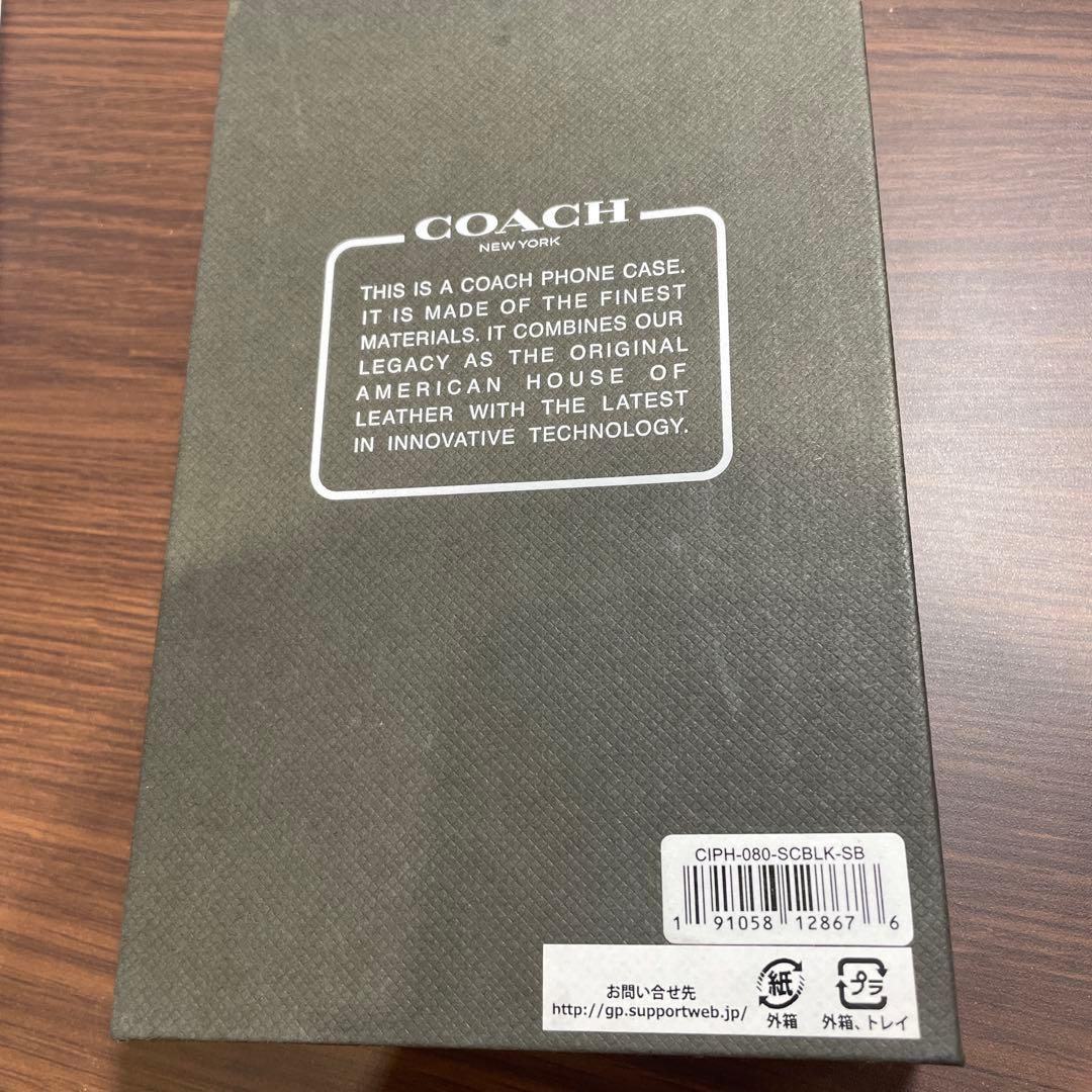 COACH 手帳型ケース iPhone SE (2022) シール付き