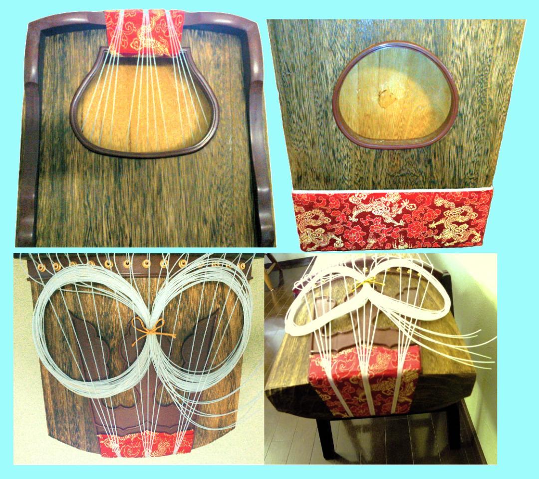 ✿13弦琴(着払いor直接引き取り)琴カバー＋立奏台＋琴柱＋琴爪＋チューナー付き