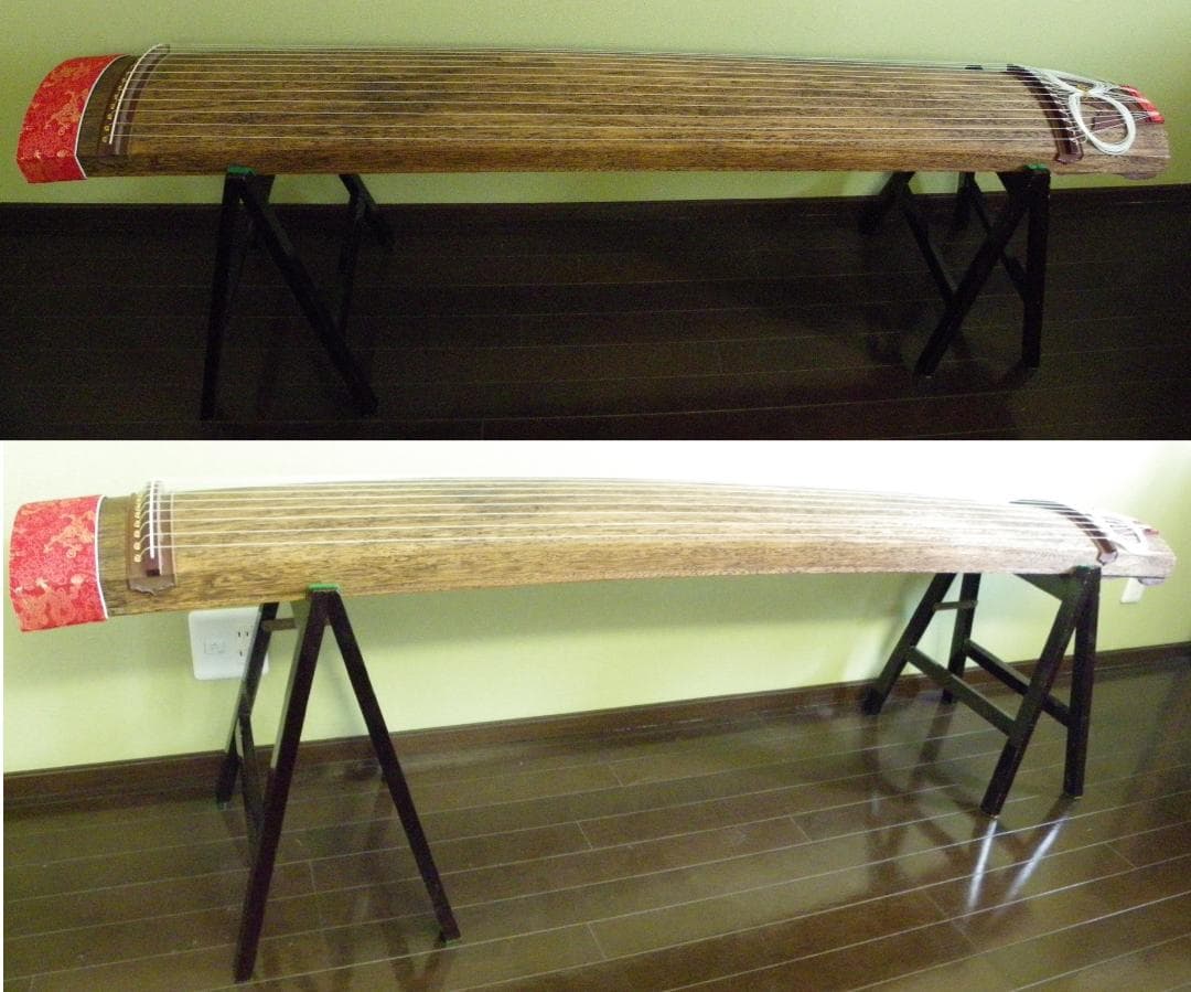 ✿13弦琴(着払いor直接引き取り)琴カバー＋立奏台＋琴柱＋琴爪＋チューナー付き