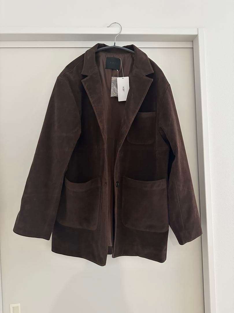 【新品】KBF パッチポケットテーラードジャケット　ダークブラウン