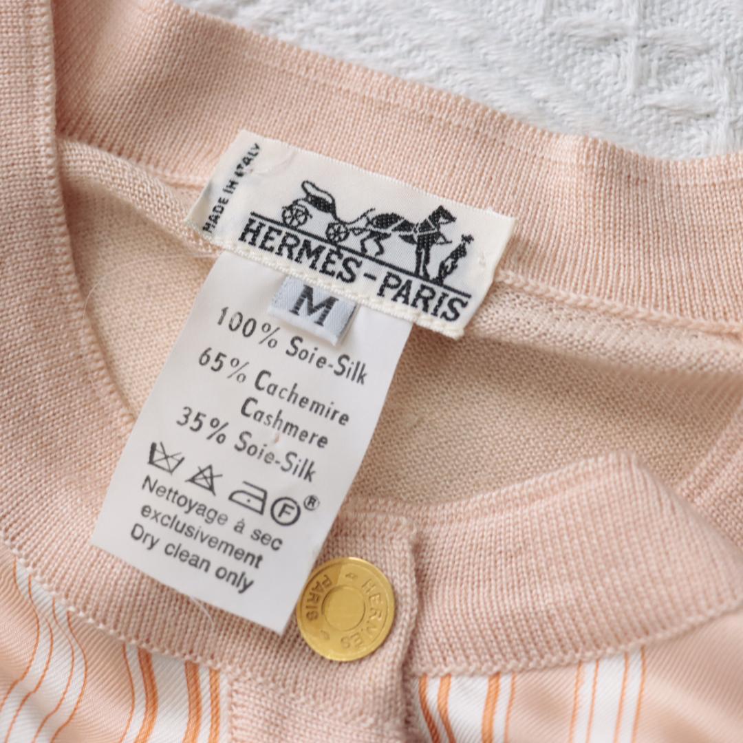 希少アンサンブル！エルメス　ツイルレーヌセットアップ　セリエボタン　カシミア