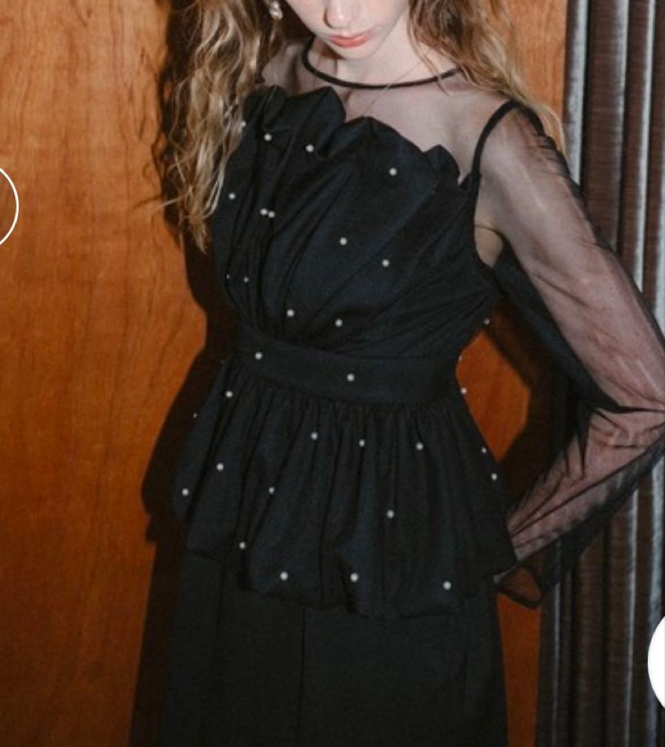 ひまわり　et.UNiVER Eclipse dress ペプラムドレス