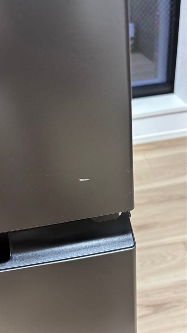 【美品】シャープ 冷蔵庫 152L黒(マットダークグレー)