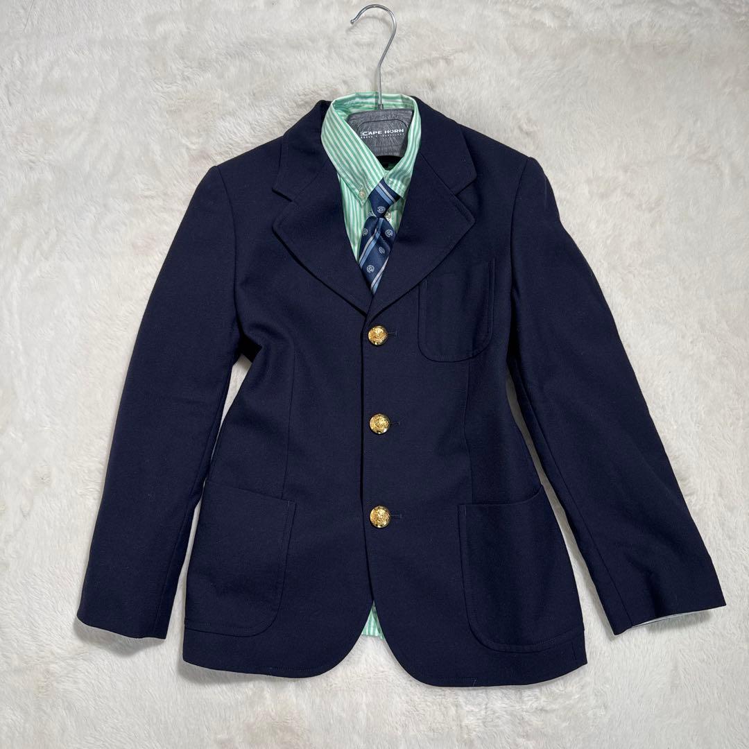 美品　ポロラルフローレン　金ボタン　セットアップ　紺ブレ 卒業　入学　150