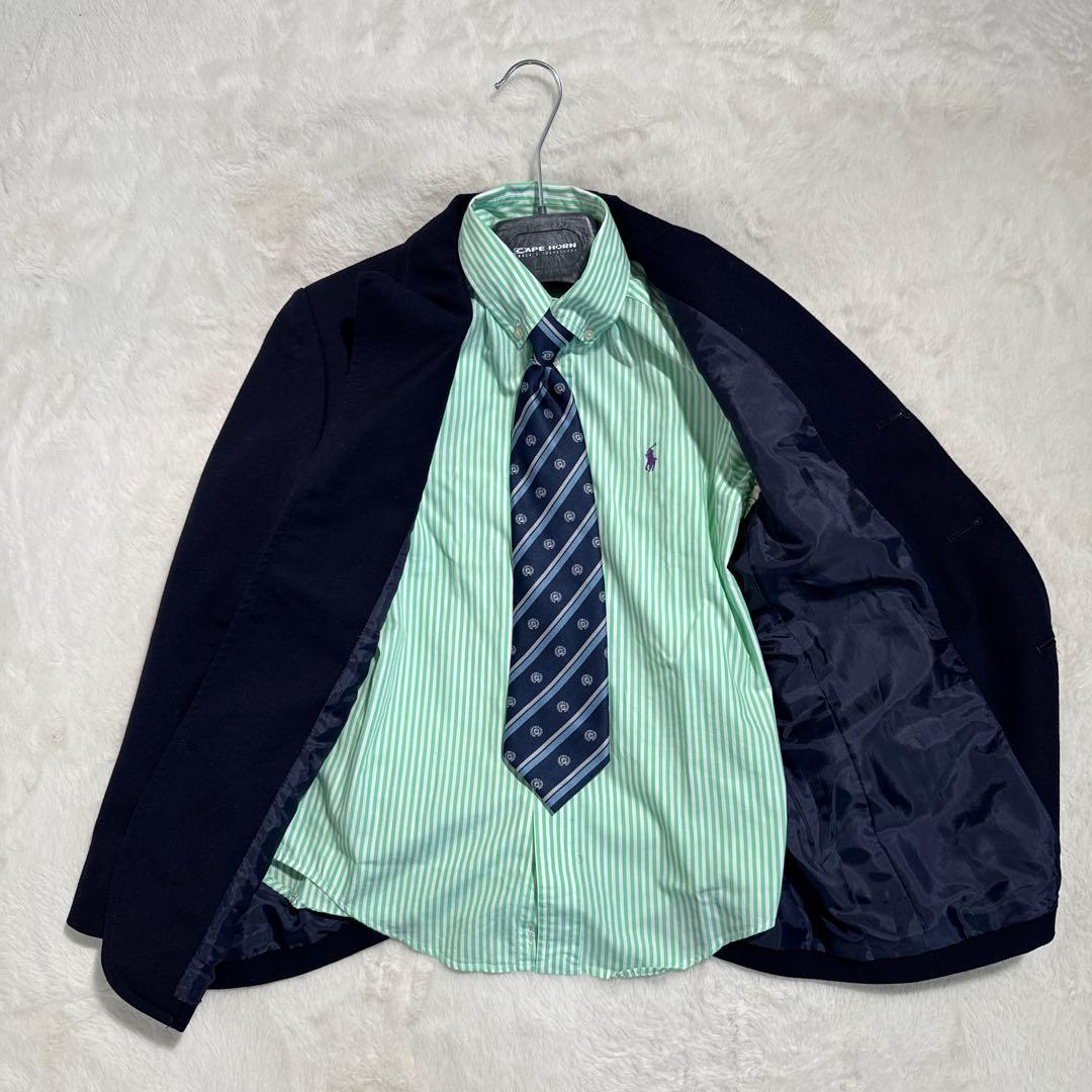 美品　ポロラルフローレン　金ボタン　セットアップ　紺ブレ 卒業　入学　150