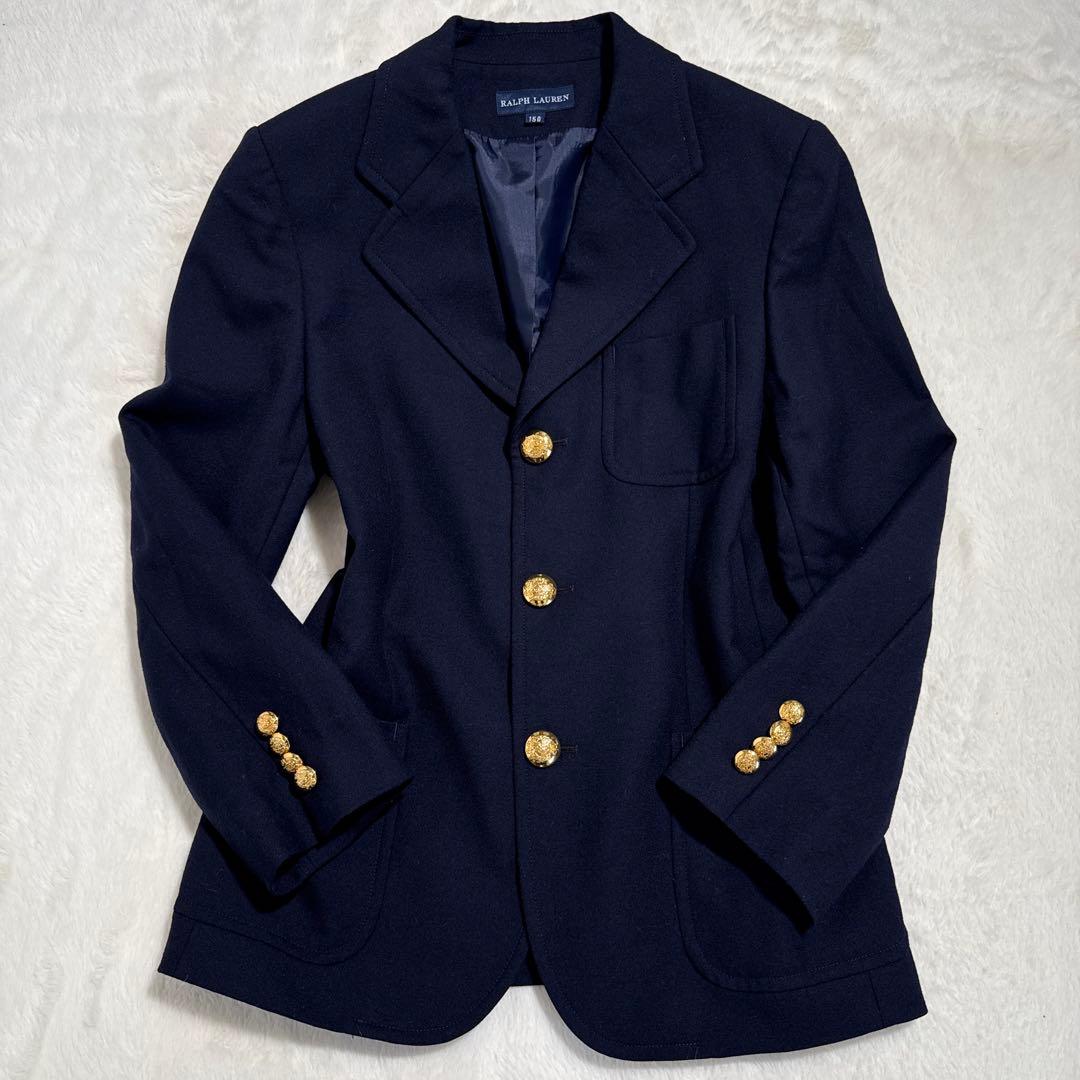 美品　ポロラルフローレン　金ボタン　セットアップ　紺ブレ 卒業　入学　150