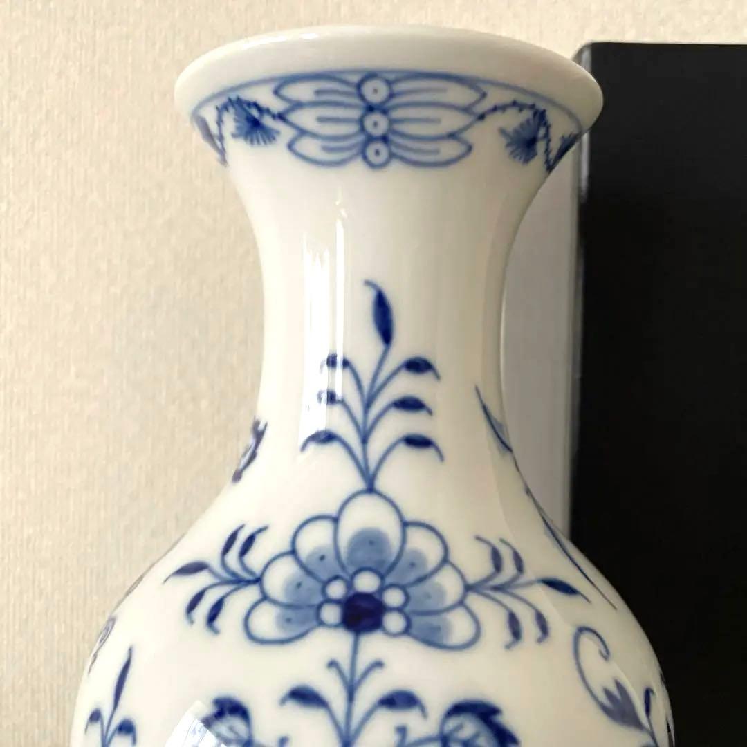 ○綺麗な花瓶○２４cm○箱入り○Meissenマイセン○