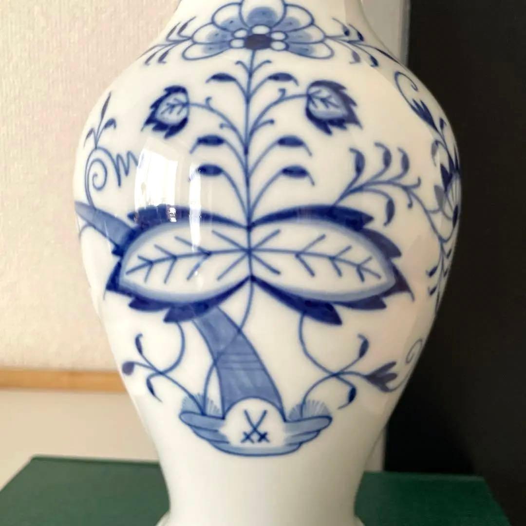 ○綺麗な花瓶○２４cm○箱入り○Meissenマイセン○