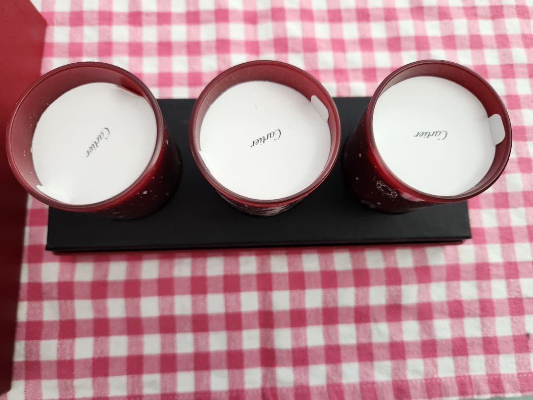 【未使用】カルティエ Cartier アロマキャンドル3個セット 非売品