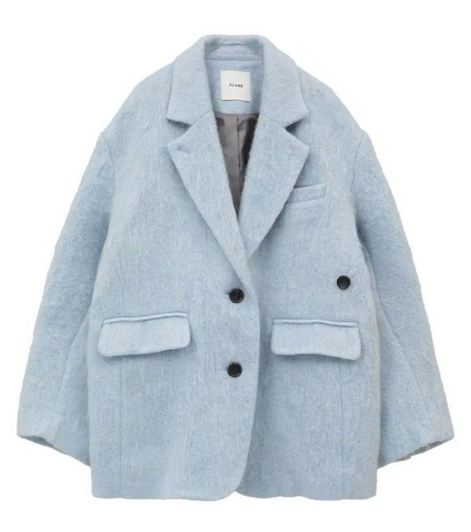 【CLANE】MIX SHAGGY OVER TAILORED JACKET/１