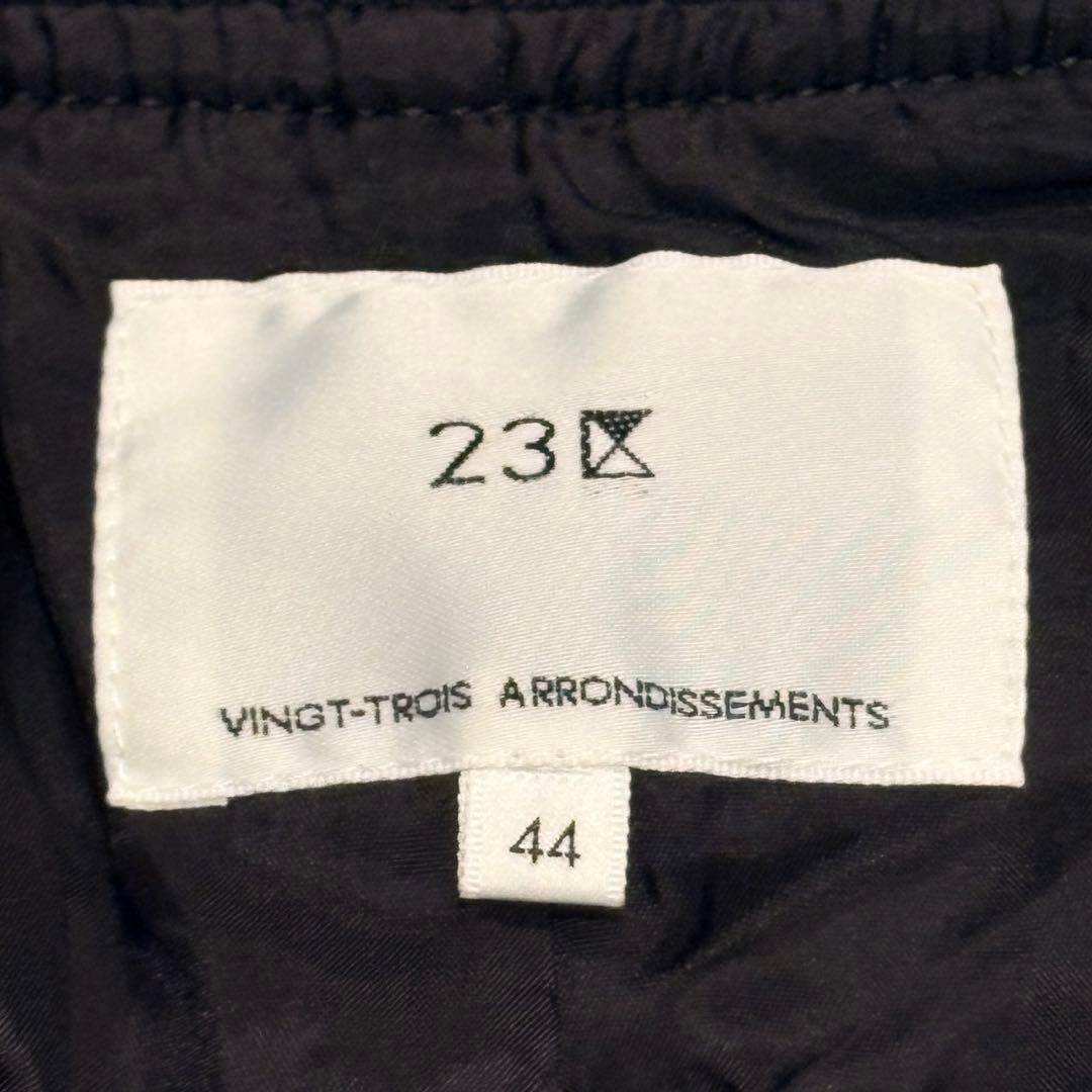 【極美品】大きいサイズ 23区 キュプラナイロンストレッチ MA-1 ブルゾン