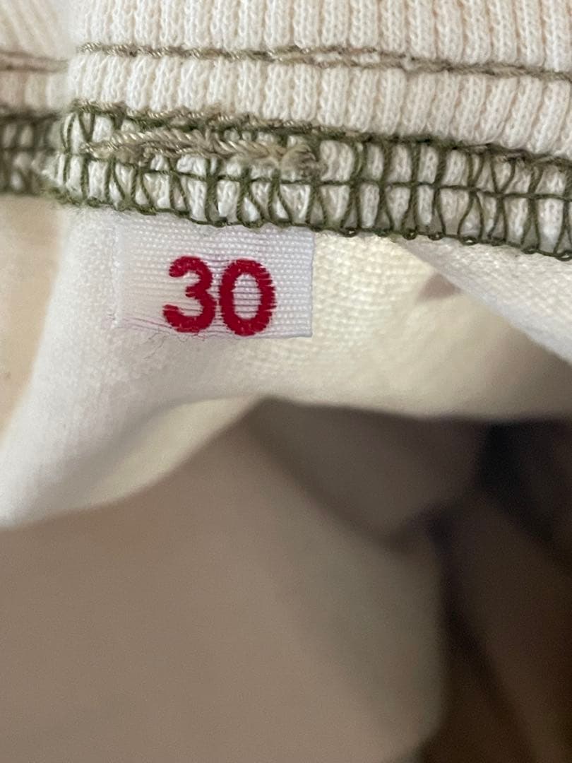 GOHEMPゴーヘンプホワイトパンツ ウエストゴム　裾リブ