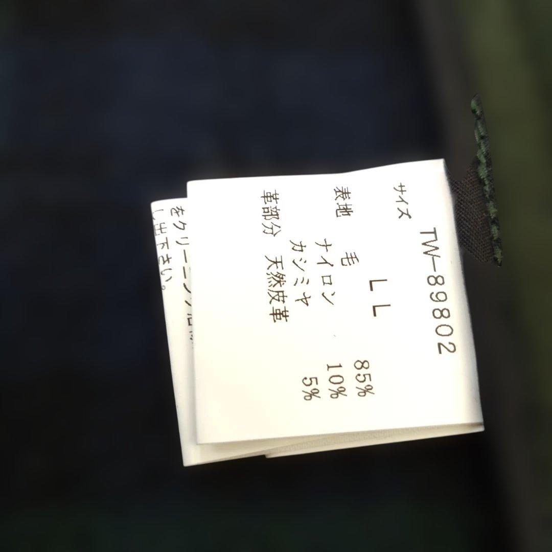 van ダークグリーン ダッフルコート フード付き