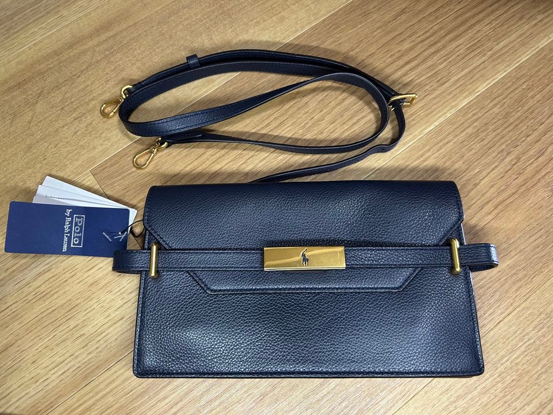 新品Polo Ralph Lauren クラッチバッグ 濃紺 新品タグ付き