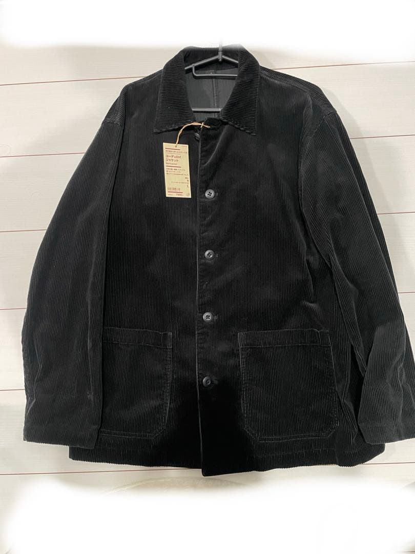 カ*ル様 今期muji無印良品 カポック混コーデュロイセットアップ カバーオール