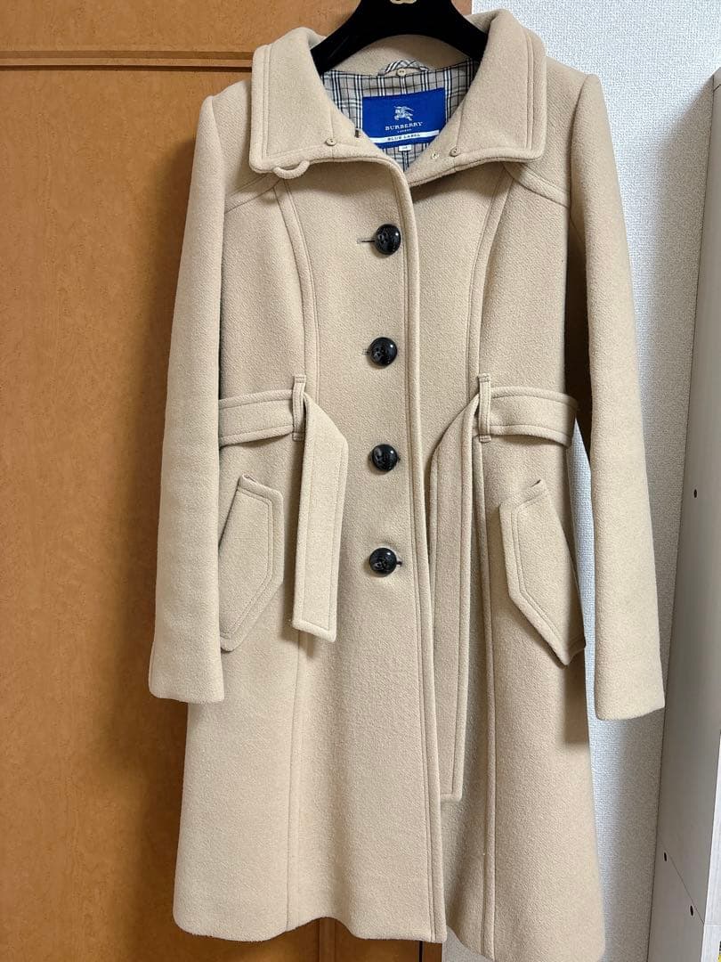 BURBERRY BLUELABEL ウールコート 40 ベージュ