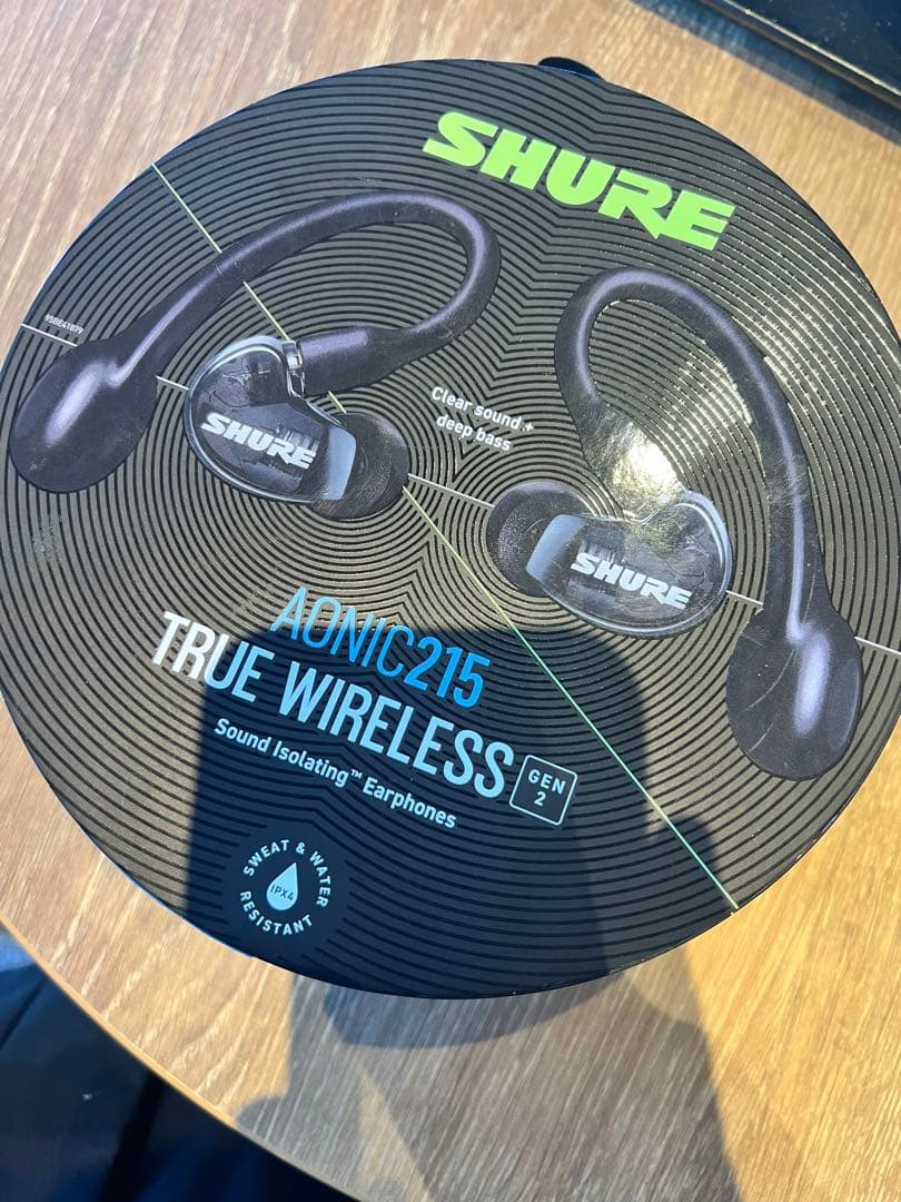 SHURE AONIC 215 ワイヤレスイヤホン 第2世代 黒