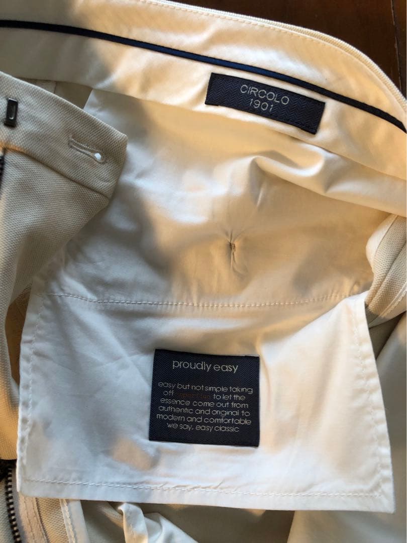 新品未使用　CIRCOLO1901チルコロ1901 コットンジャージワンプリーツ