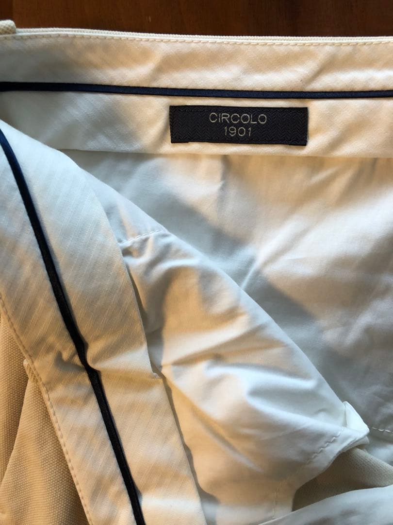 新品未使用　CIRCOLO1901チルコロ1901 コットンジャージワンプリーツ