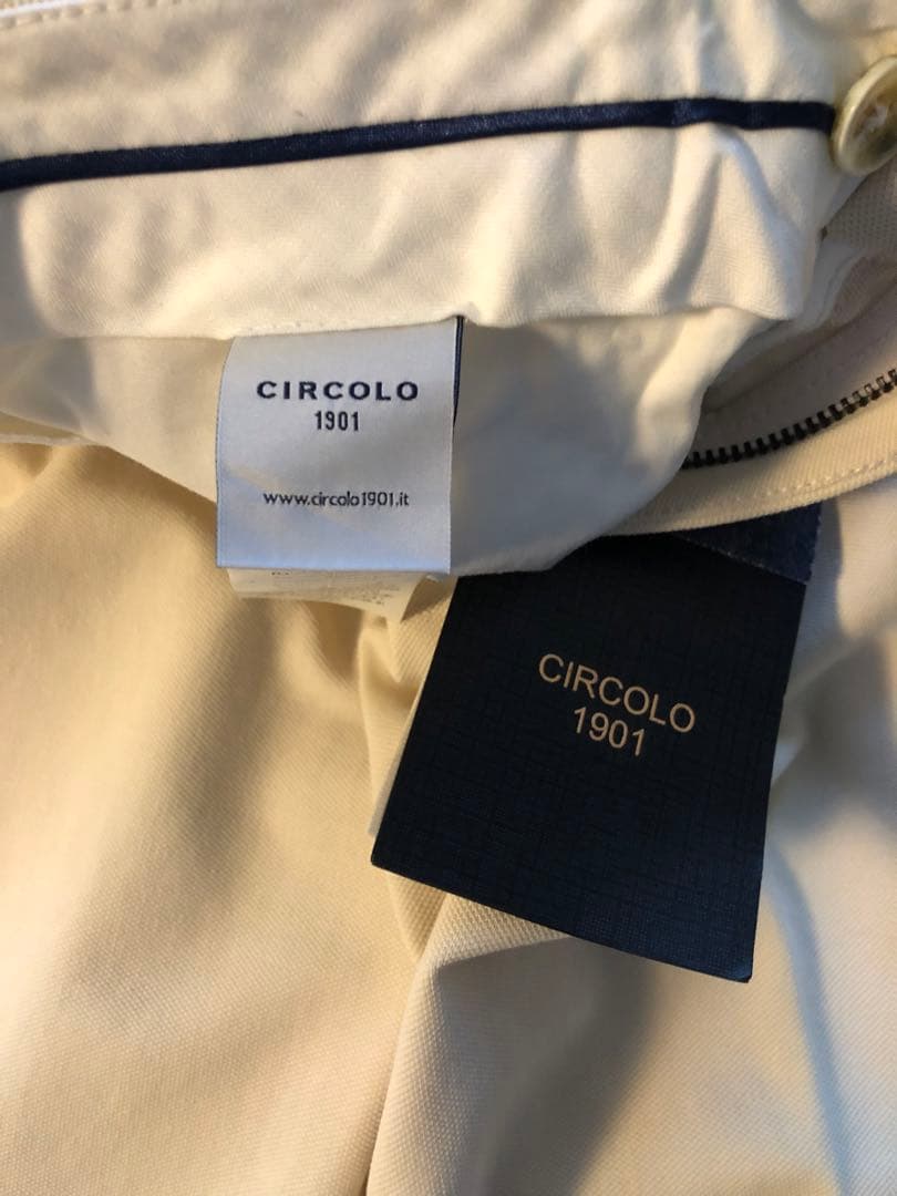 新品未使用　CIRCOLO1901チルコロ1901 コットンジャージワンプリーツ