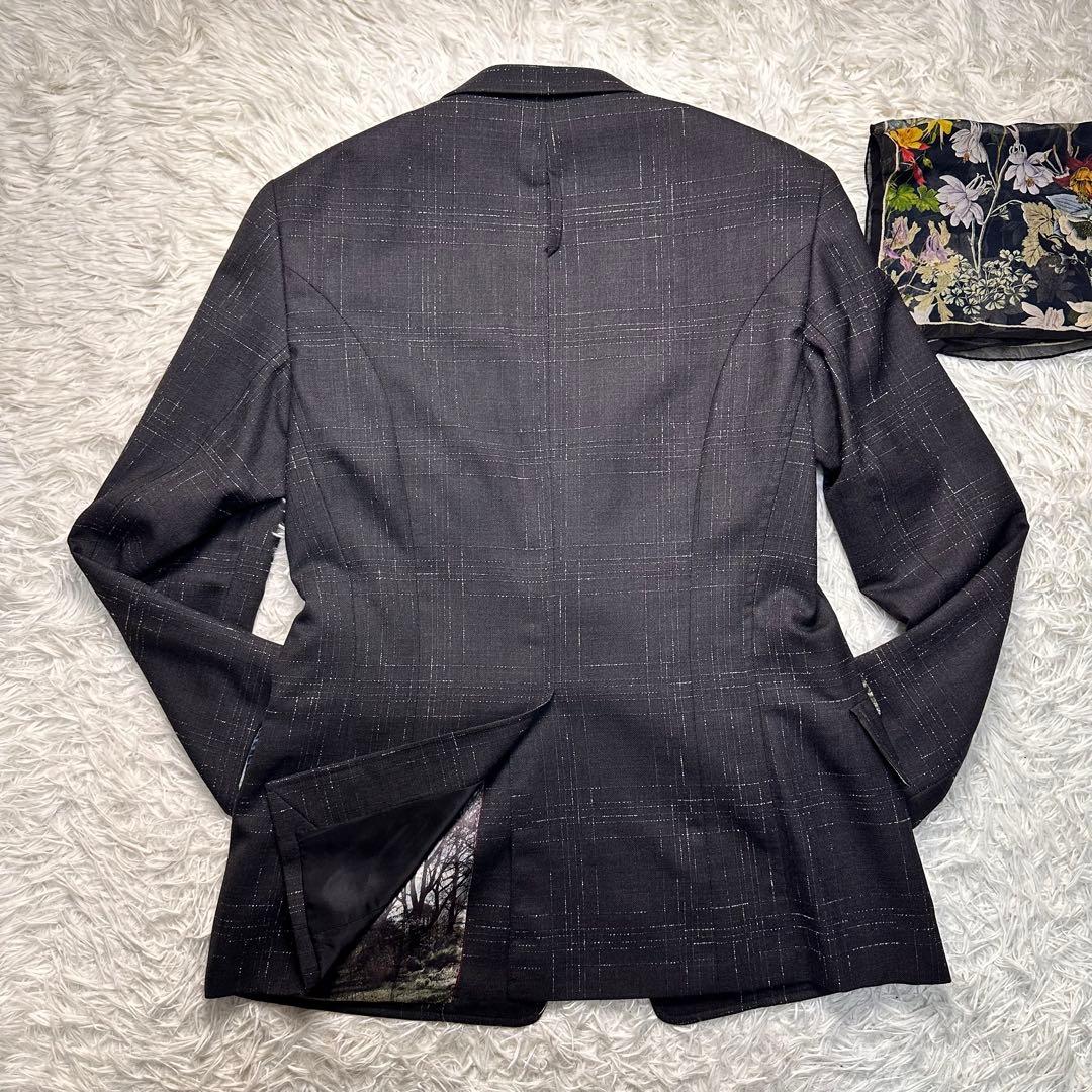 希少 カタログ掲載 未使用級 現行 ポールスミス 風景柄 セットアップ チーフ付