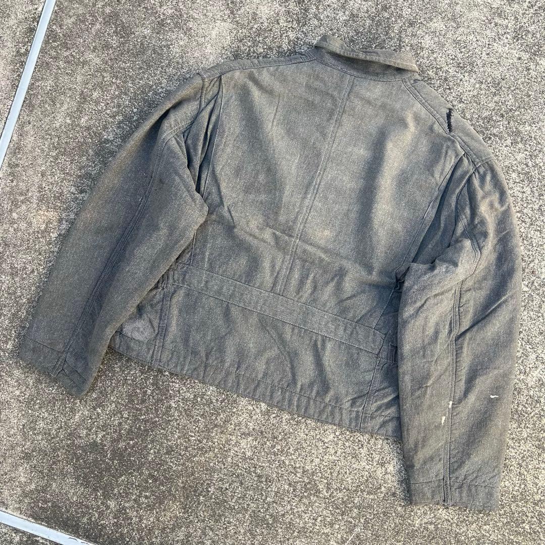 身幅70cm 50sブラックシャンブレー ジャケット ヘラクレス BIG MAC