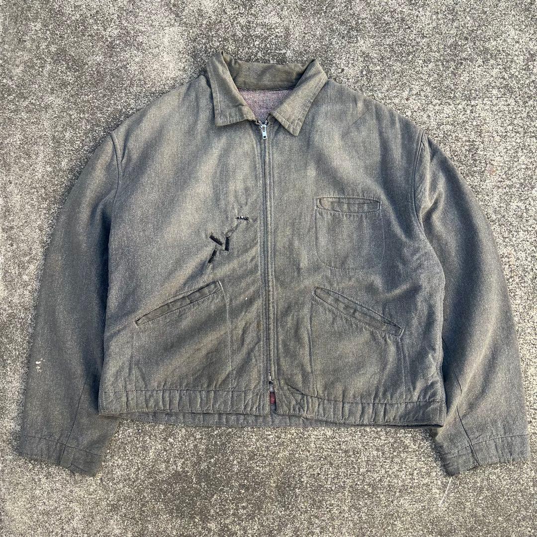 身幅70cm 50sブラックシャンブレー ジャケット ヘラクレス BIG MAC