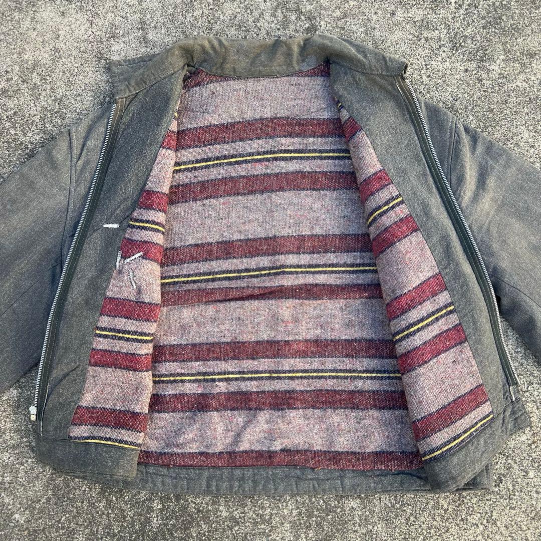 身幅70cm 50sブラックシャンブレー ジャケット ヘラクレス BIG MAC