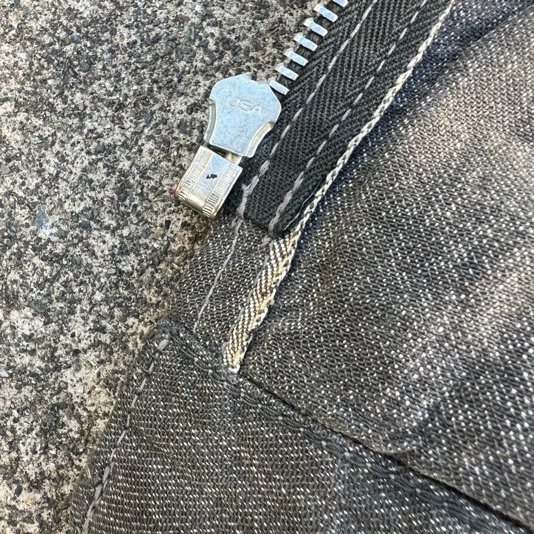 身幅70cm 50sブラックシャンブレー ジャケット ヘラクレス BIG MAC