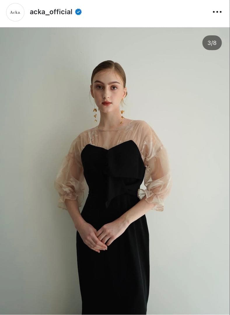 スーツ・フォーマル・ドレス sheer puff dress