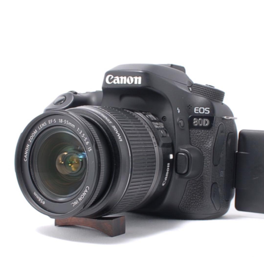 極美品✨Canon EOS 80D 標準レンズ付★Wi-Fi搭載★高画質・自撮り