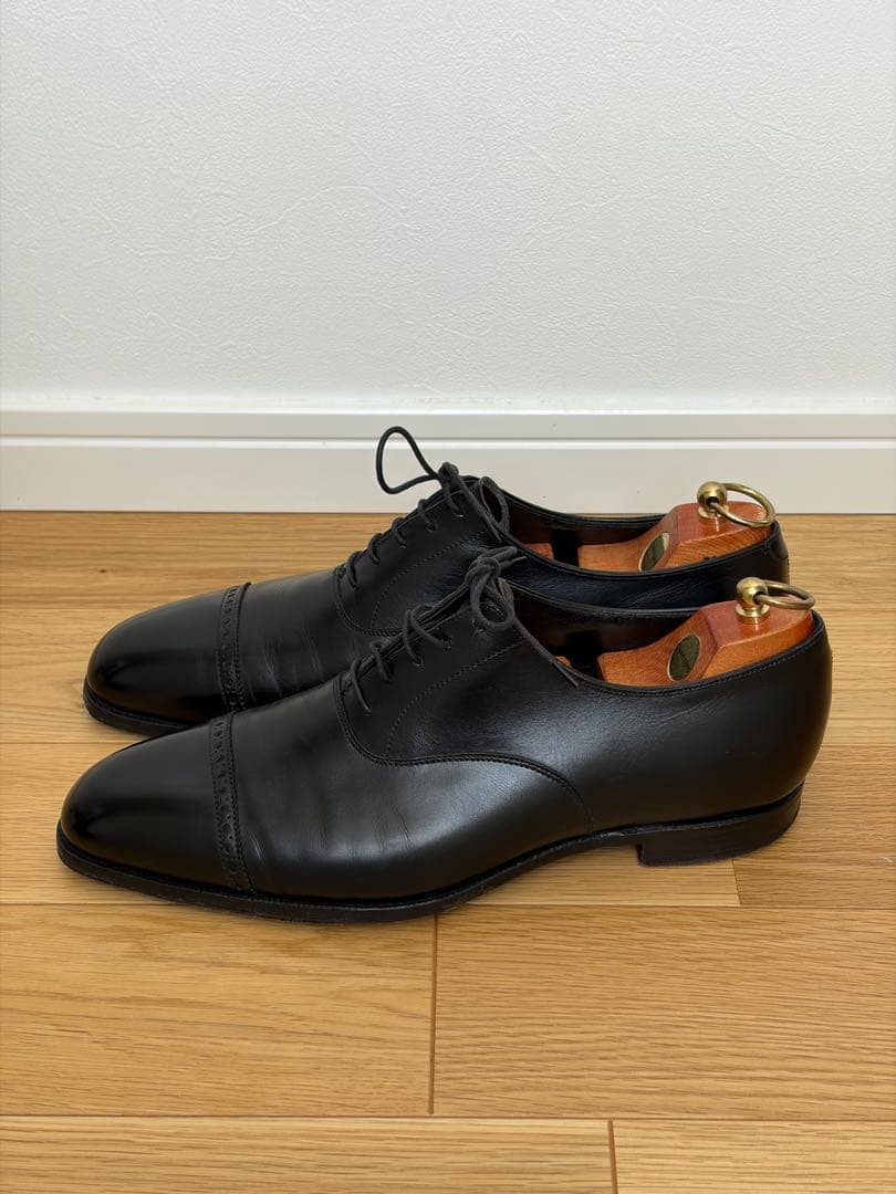 クロケット&ジョーンズ ベルグレイブ3 UK8.0E 純正の箱•靴袋•替紐付