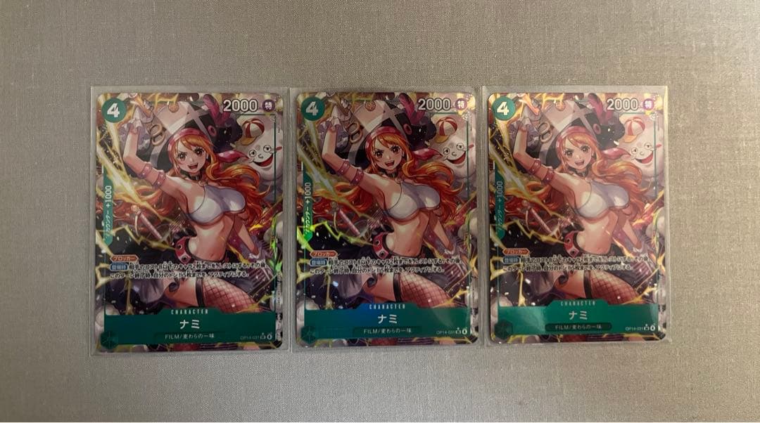 ワンピースカード 蒼海の七傑 ナミ srパラレル3枚、sr4枚