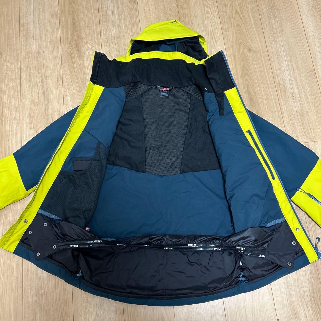 ミレー スキーウェア ネイビー/イエロー 上下セット