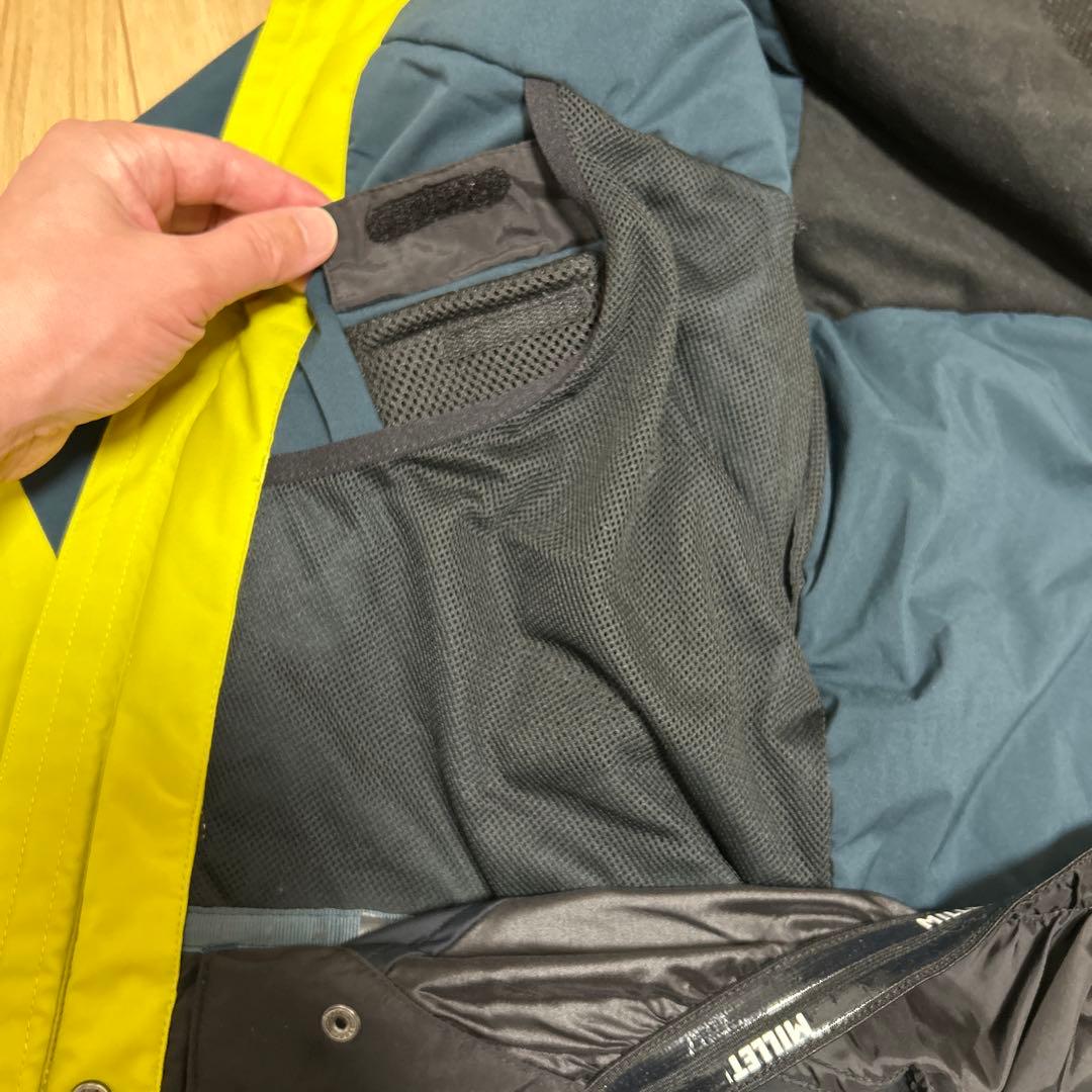 ミレー スキーウェア ネイビー/イエロー 上下セット