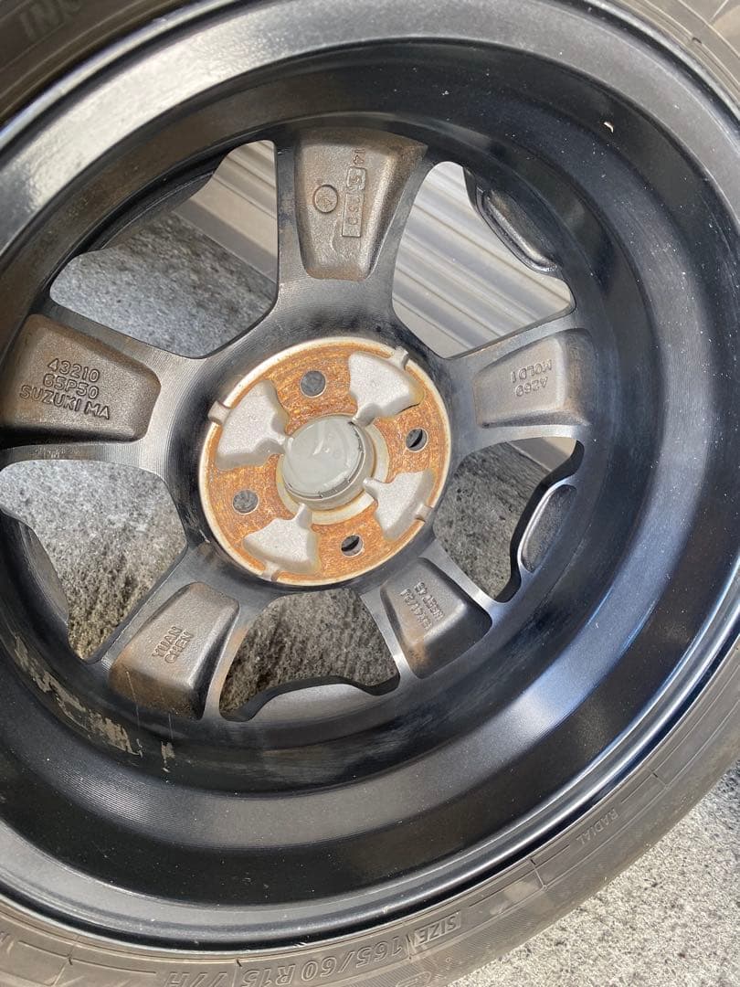 ハスラー　フレア純正15インチ ブリヂストン タイヤ付きホイールセット 4本