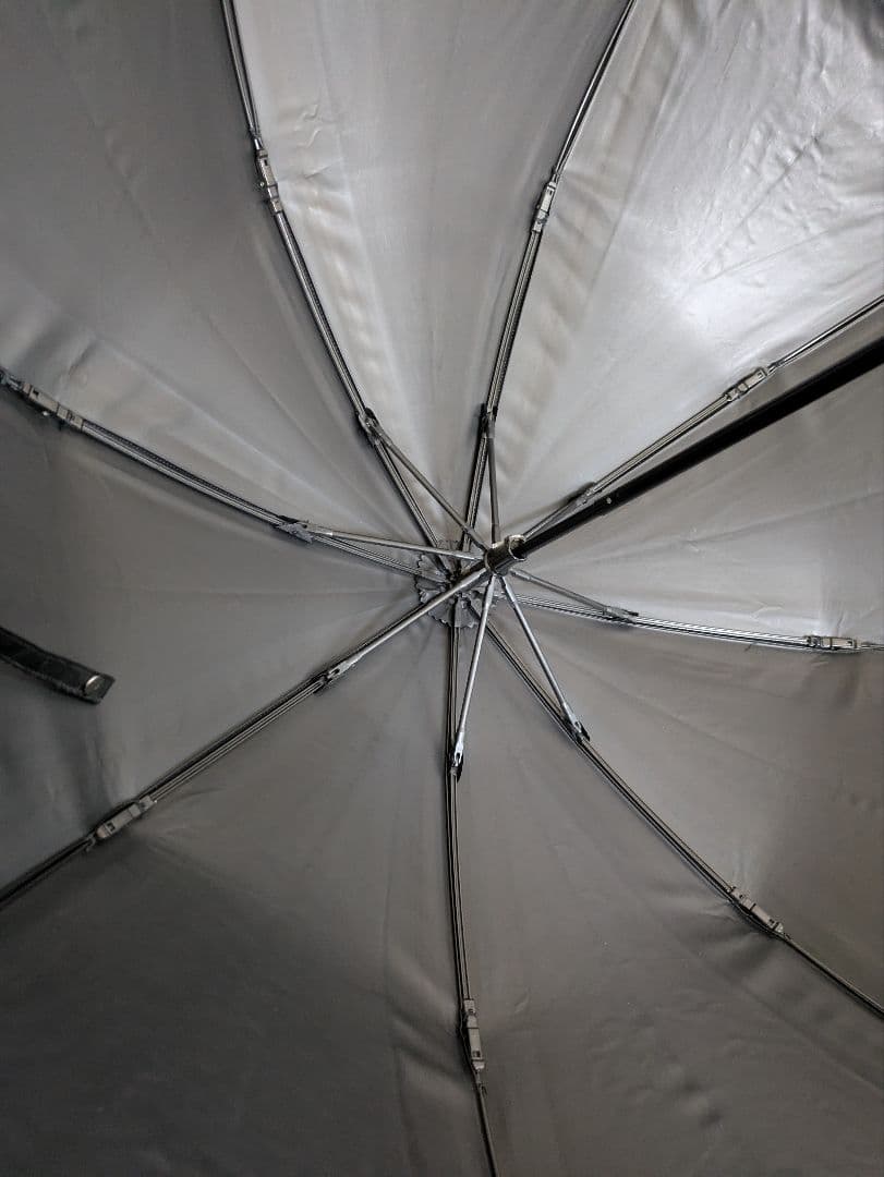 芦屋ロサブラン　シングルフリル 日傘　ブラック