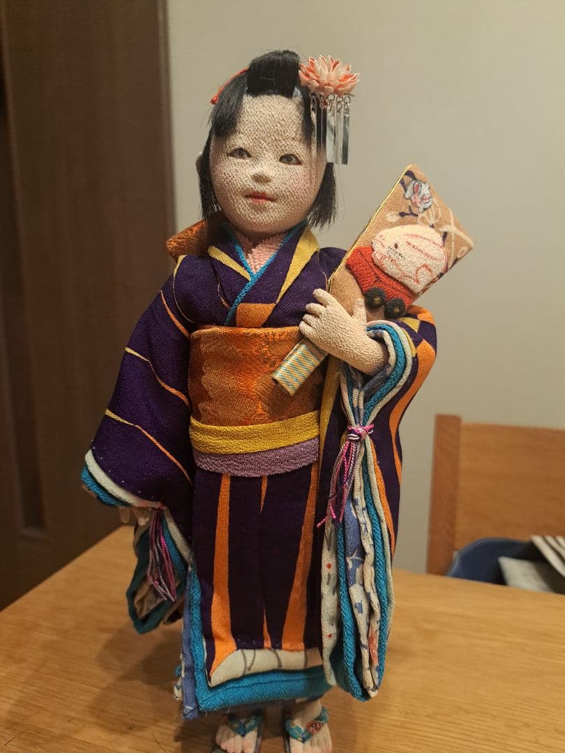 作家物　古布小物店　閉店の為出品　伝統的な着物の人形