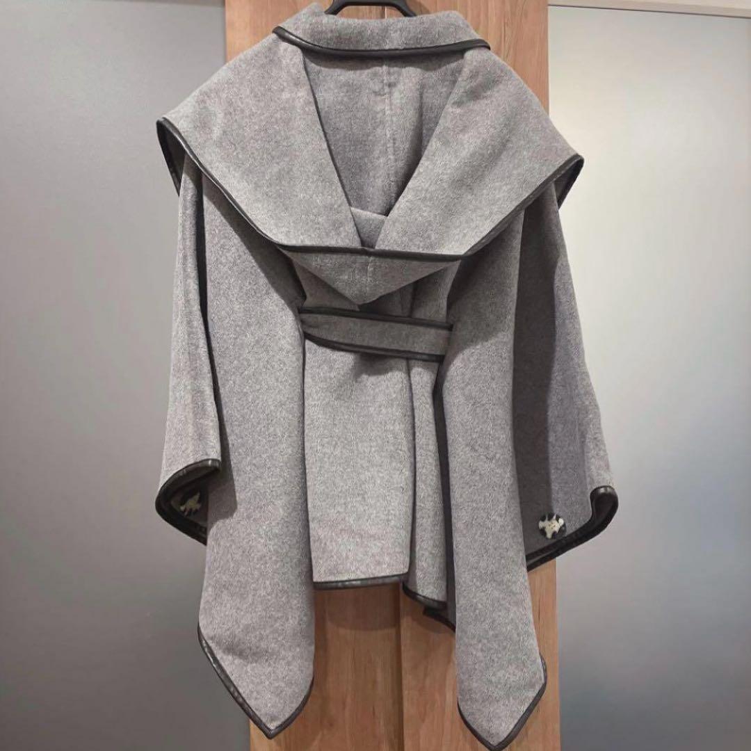 【極美品】snidel 新木優子 コート ポンチョ コラボ グレー