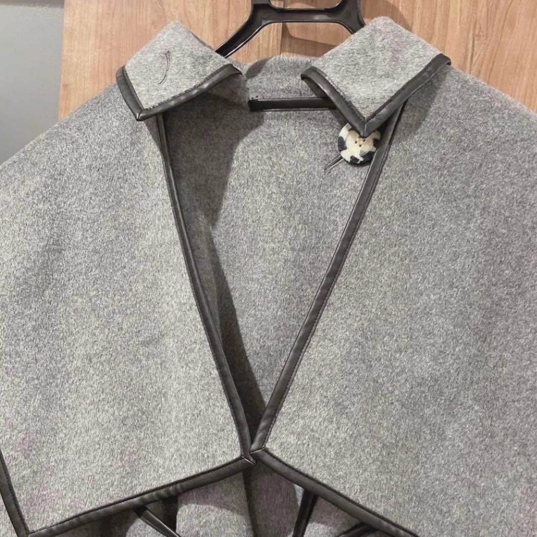 【極美品】snidel 新木優子 コート ポンチョ コラボ グレー