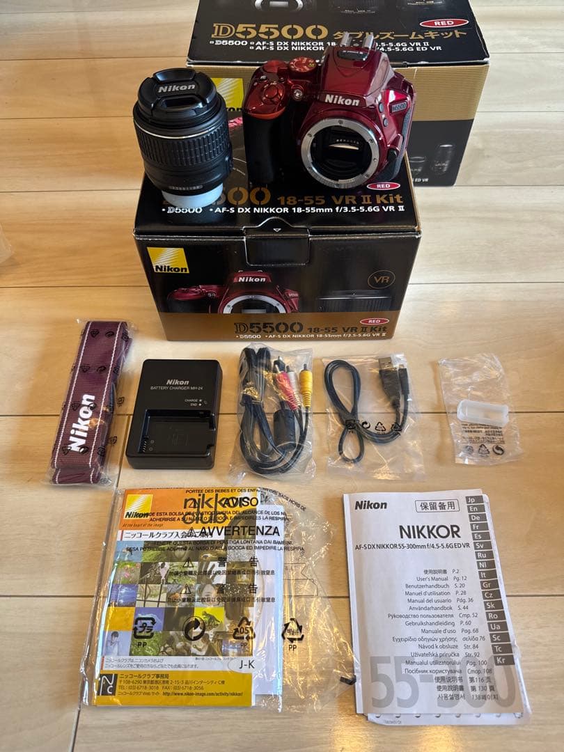 新品級美品 D5500 ダブルズームキット