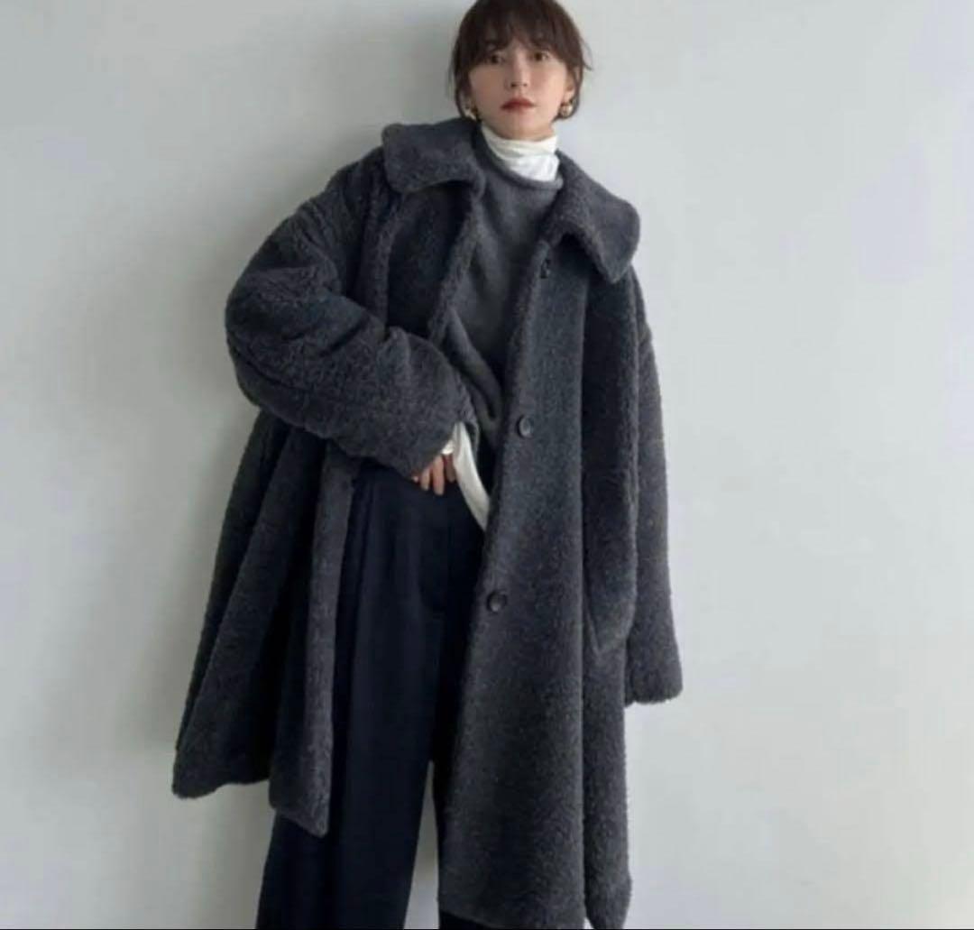 ジャケット・アウター CLANE VOLUME FLARE BOA COAT